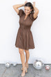 Perfect Poise Dress - Mocha