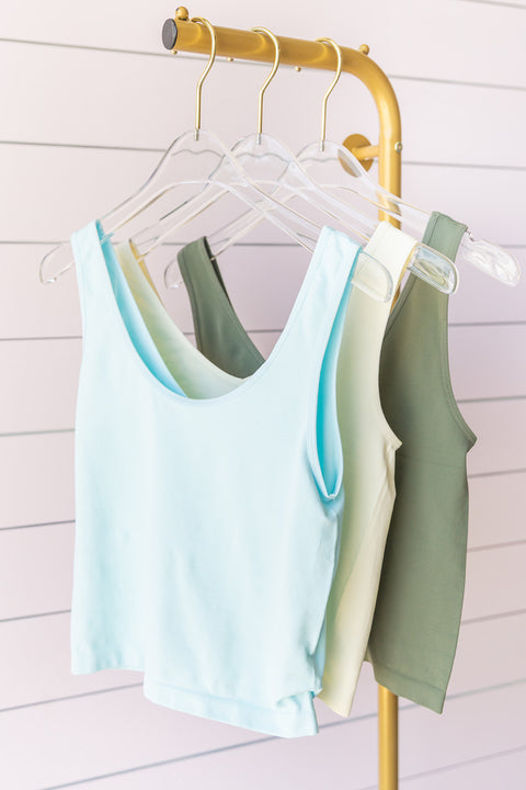 Hannah Seamless Tank -White