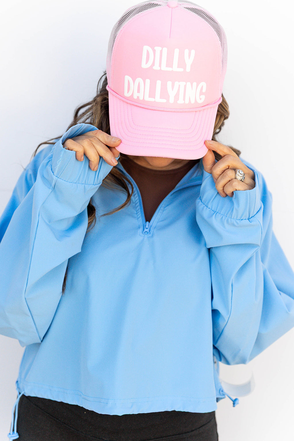 Dilly Dallying Pink C.C Trucker Hat