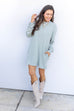 Luxe Lounge Dress - Sage Green *DB*