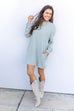 Luxe Lounge Dress - Sage Green *DB*