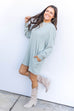 Luxe Lounge Dress - Sage Green *DB*