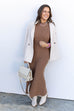 Soft Silhouette Dress - Camel