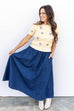 Denim Goddess Maxi Skirt - Denim