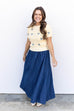 Denim Goddess Maxi Skirt - Denim