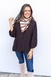 In The City Blouse- Chocolate