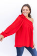 Rose & Pose Blouse - Red