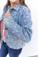 Flower Child Denim Jacket - Denim
