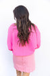Merry Tinsel Sweater - Pink/Red