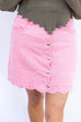 Vintage Pop Mini Skirt - Pink