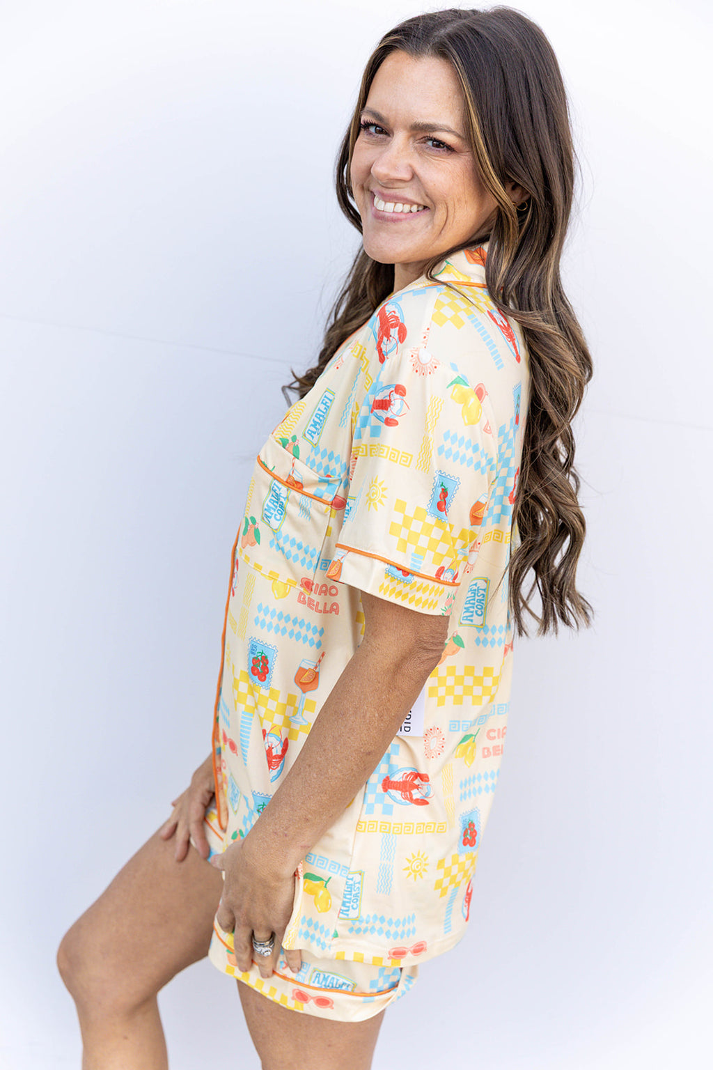 Italian Summer Loungewear Set - Yellow