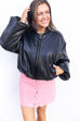 City Girl Bomber Jacket - Black