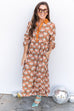 Harvest Whisper Dress -Rust