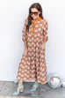 Harvest Whisper Dress -Rust