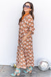 Harvest Whisper Dress -Rust