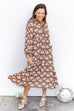 Harvest Whisper Dress -  Brown