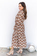 Harvest Whisper Dress -  Brown