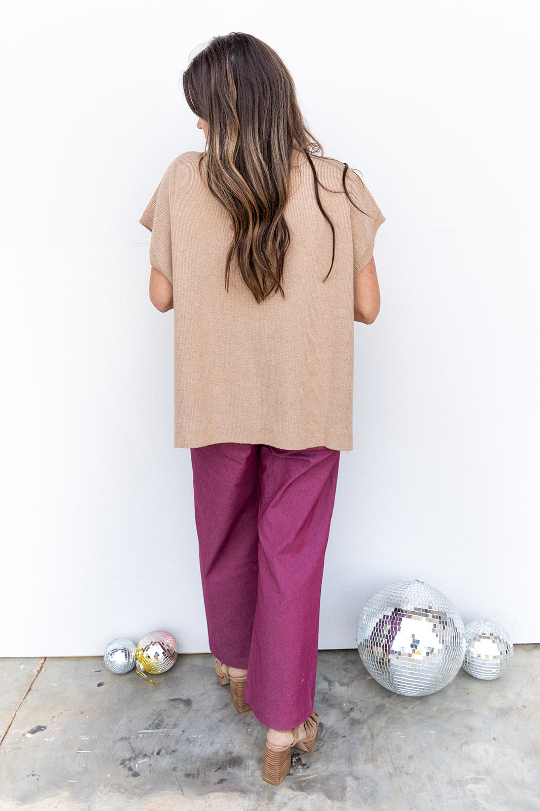 Tardy for Class Crops - Burgundy