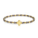 Assorted Crystal Stretch Bracelets w/ Single Balanced Cross: Soft
