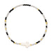 Miyuki Delica Stretch Bracelet w/ Cross Accent