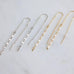 Sequin Threader Earrings - Gold and Silver: Gold