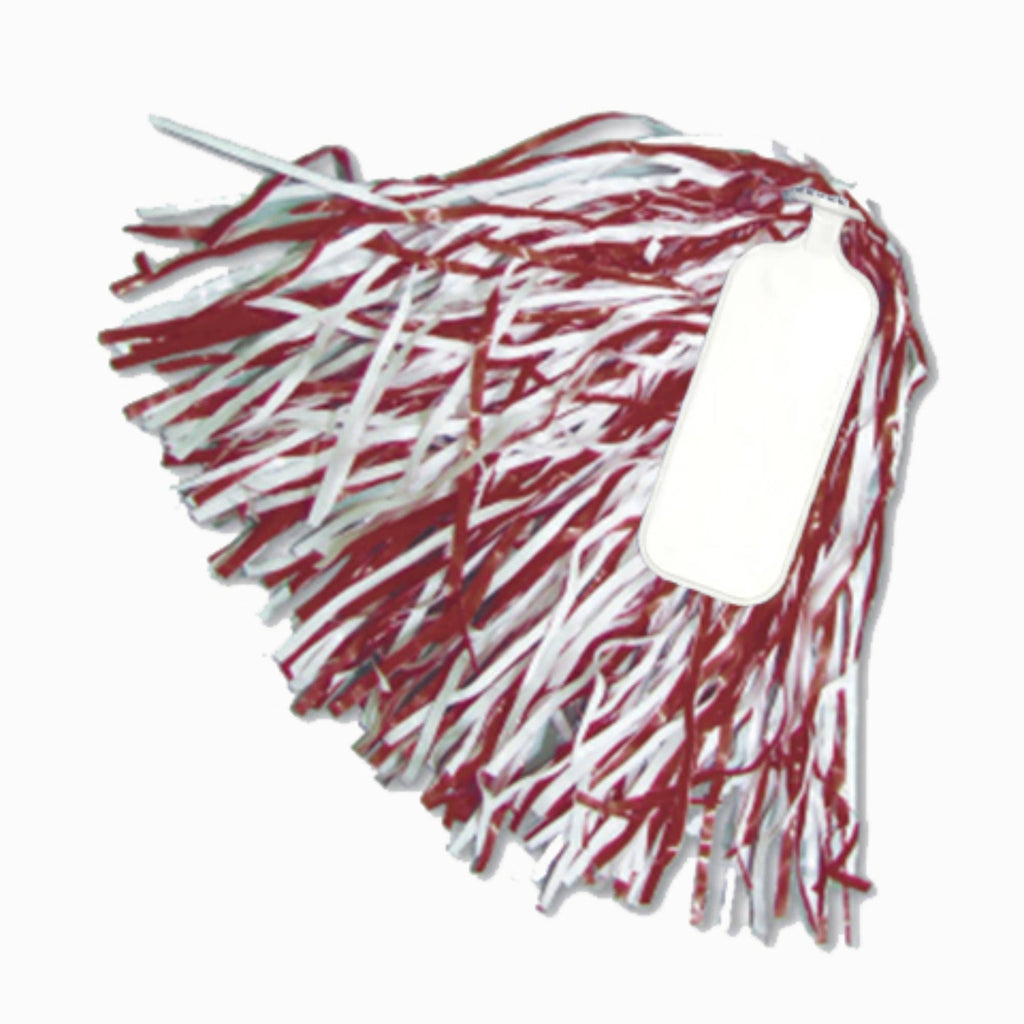 Spirit Shaker Poms Dark Maroon/White