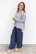 Relax Rib Pants - Navy