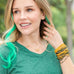 Stretch Seed Bead Solid Game Day Bracelets: Maroon