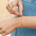2mm Stretch Bracelet with Delicate Pearl Between 3mm Beads