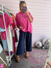 Just Relax Cropped Pants - Navy