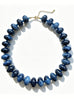 Chunky Boho Necklace- Navy Blue