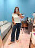 Vintage Dot Trousers - Navy