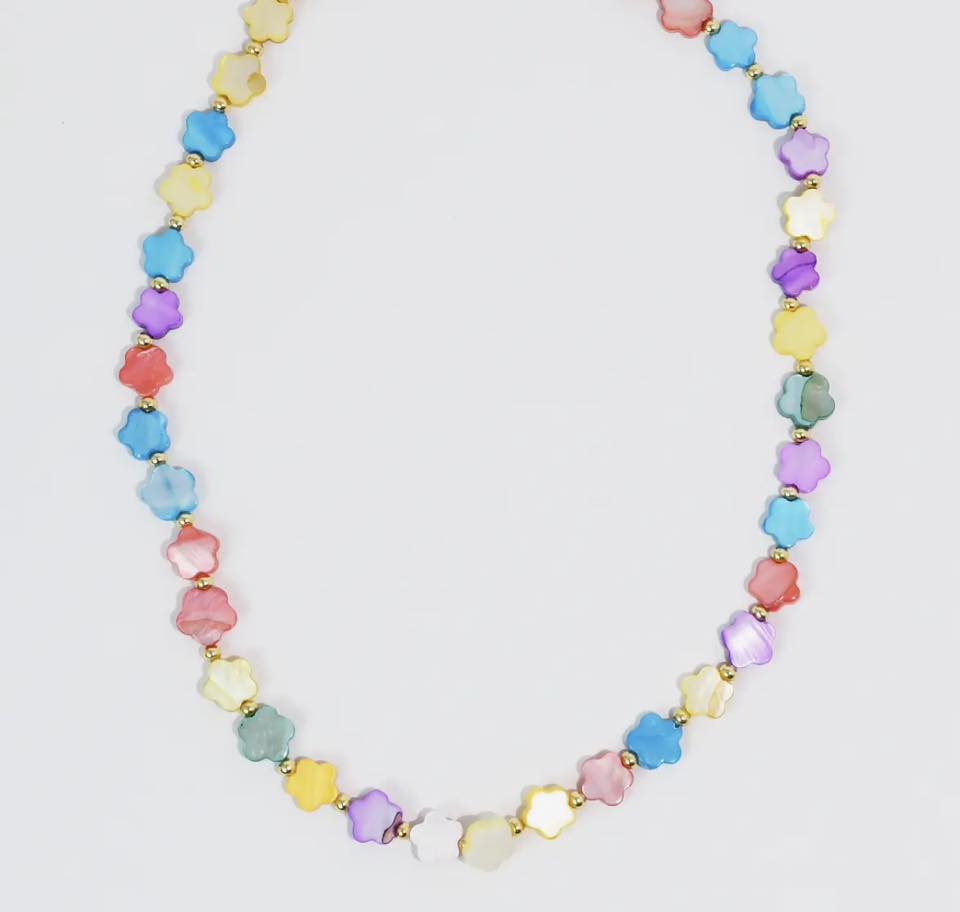 Multi Daisy Stone Necklaces