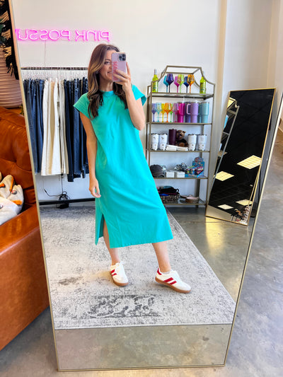 Day Drinkin Midi - Turquoise