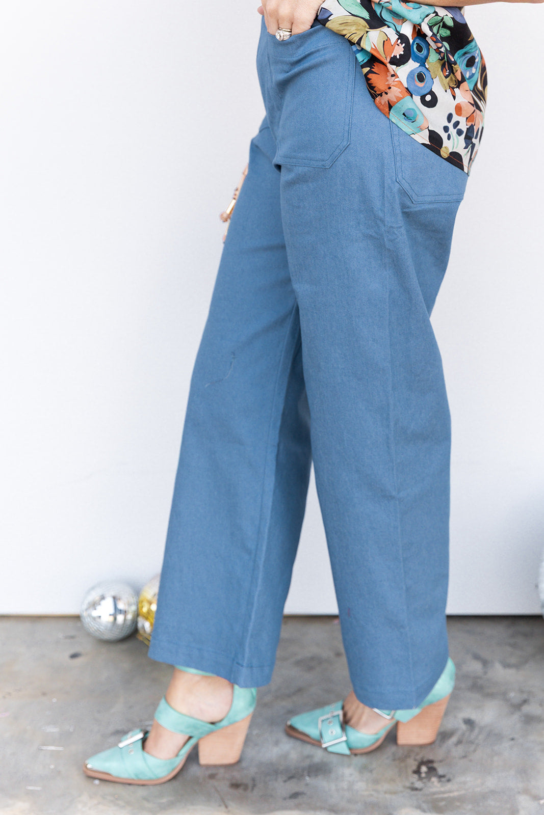 Tardy for Class Crops - Denim