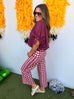 For My Dawgs Blouse - Merlot