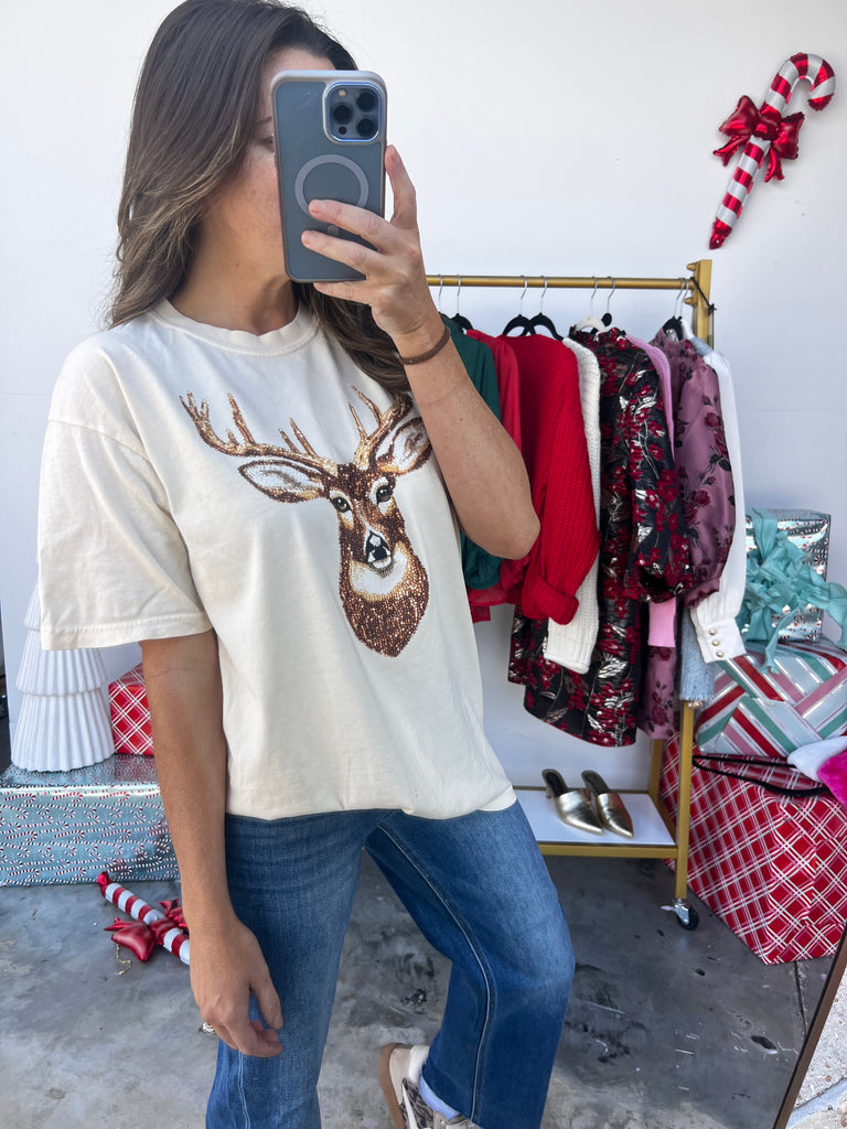 Bedazzled Deer Tshirt