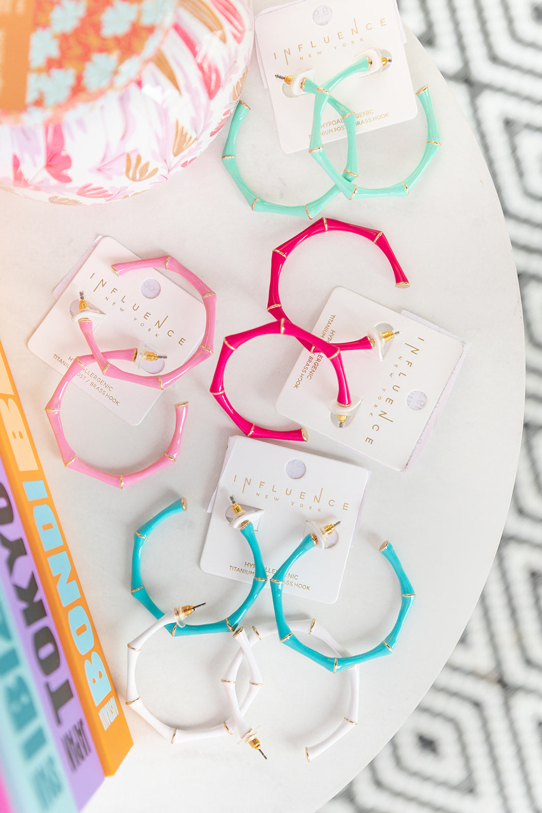 Classic Bamboo Hoops - Mint