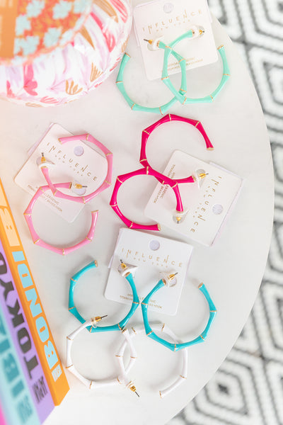 Classic Bamboo Hoops - Mint