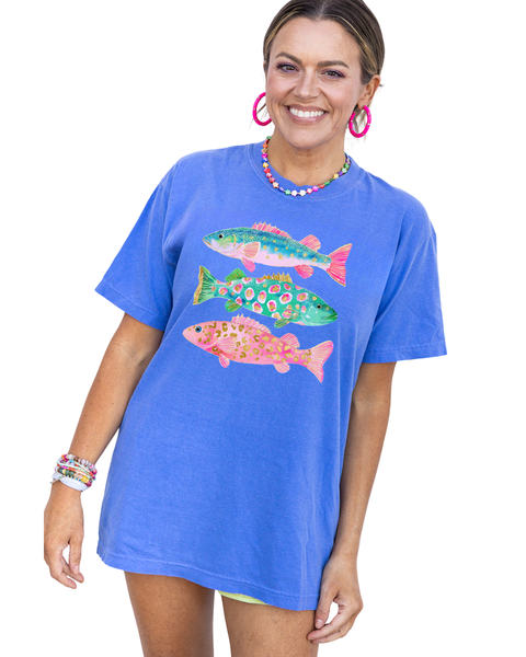 Rainbow fish Comfort Colors Tshirt