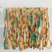 Assorted 2mm Stretch Seed Bead Bracelets: Blue/Mint/White