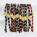 Assorted Crystal Stretch Bracelets w/ Single Balanced Cross: Soft