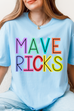 Rainbow Block Mavericks Tshirt