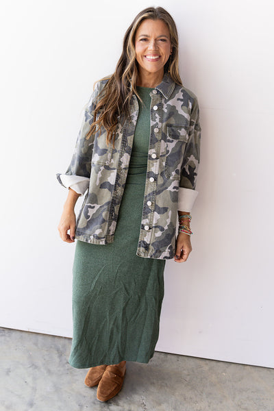 Back Roads Denim Jacket - Camo