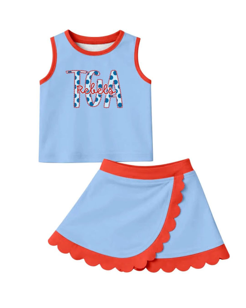Scallop Skort Set