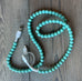 Beaded Phone Charger with Lightning & USB-C Cable: Purple and Blue
