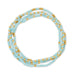 Solid Color 2mm Seed Bead Bracelets: Light Blue