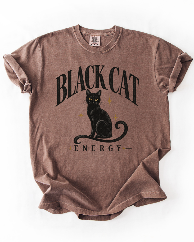 Black Cat energy tshirt