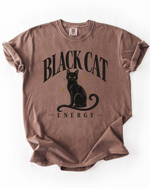 Black Cat energy tshirt