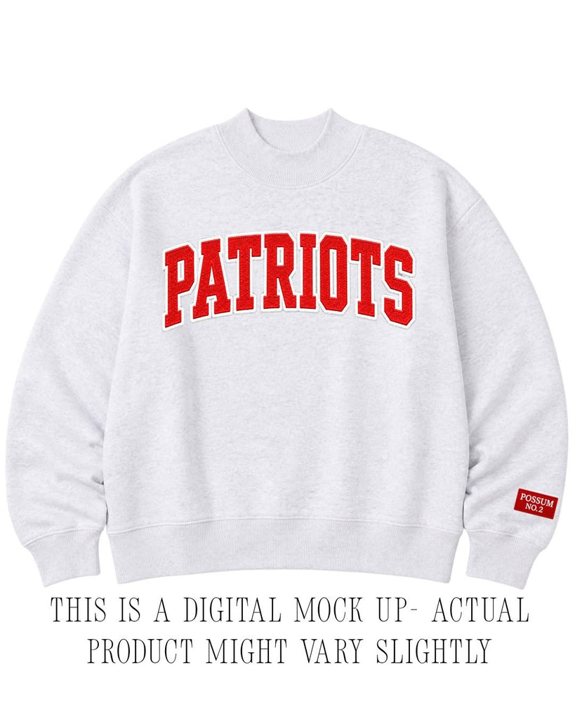Patriots Heather Grey Mock neck - PRE OREDER 3